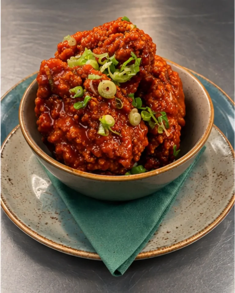 Buffalo chicken wings topped with spring onions